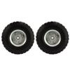 2Pcs 10in Solid Tire Set Inflation Free PU Foam Deep Groove Ball Bearing Solid Tyre Replacement for Garden Vehicles