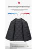 Men's Lightweight V-Neck Down Jacket - Warm, Simple, Thin, Portable, Winter White Duck Down