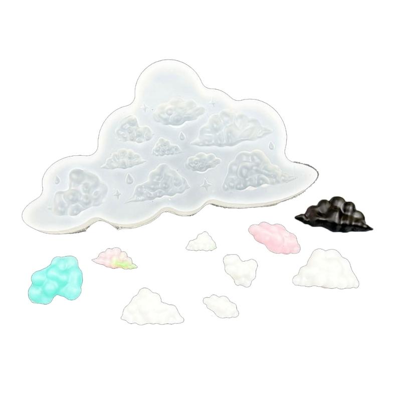 Silikonowa forma w kształcie chmurki klasy spożywczej Materiały do wyrobu biżuterii Idealna do ręcznie robionych kolczyków Breloczków i Małych Dekoracji