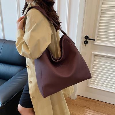 Large-capacity Commuter Bag, Shoulder Tote Bag, New Simple Women's Bag, Office Worker Student Bucket Bag.