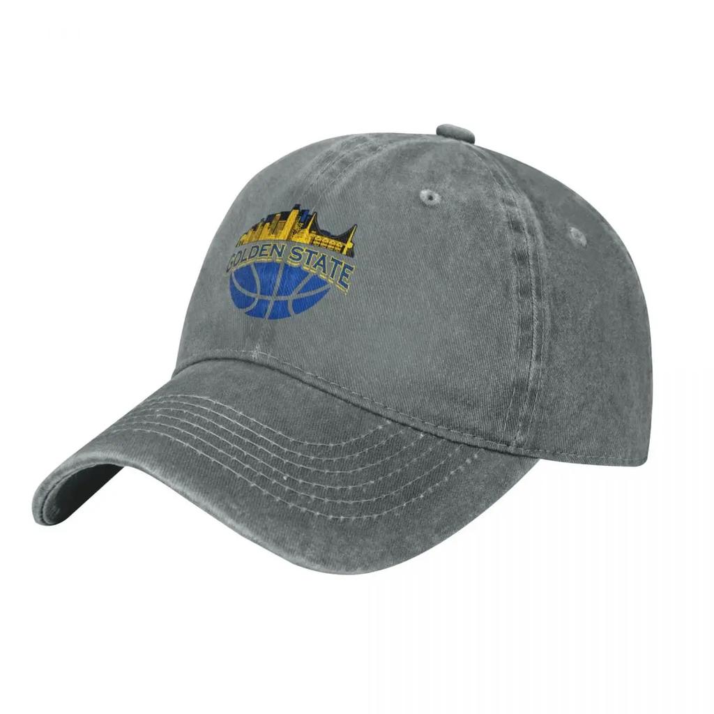 Golden State Skyline Basketball denim Hat Breathable Design Caps Unisex Baseball Cap Unisex