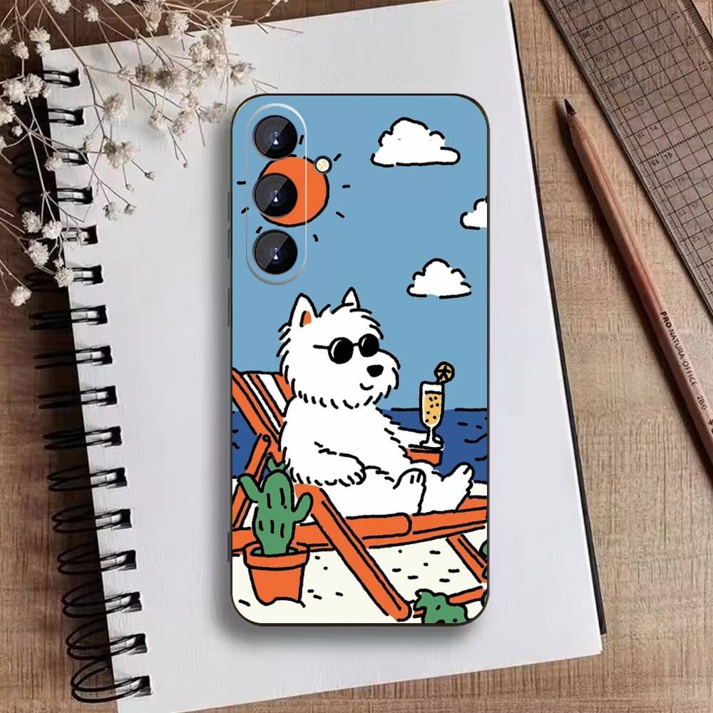 

Cute Cat Funny Phone Case For Samsung Galaxy A73,21,22,32,71,53,52,51,80,5G Soft Black Cover Samsung a70