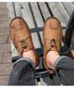 2025 Autumn Handmade Men's Large Size Casual Leather Slip-on Moccasins