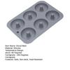 Silikon-Donut-Form für 6 Donuts Antihaft-Bagel-Backform Hitzebeständig 6-Kammer-Donut-Formen für Kuchen, Kekse, Bagels, Muffins