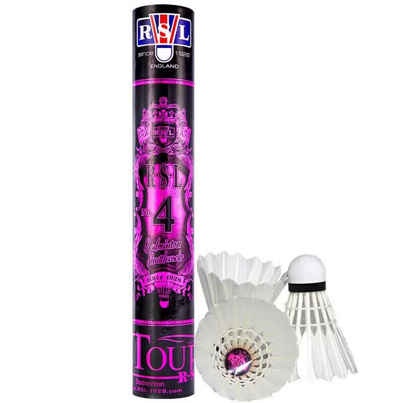 RSL No. 4 Professional Match Duck Feather Badminton Shuttlecocks