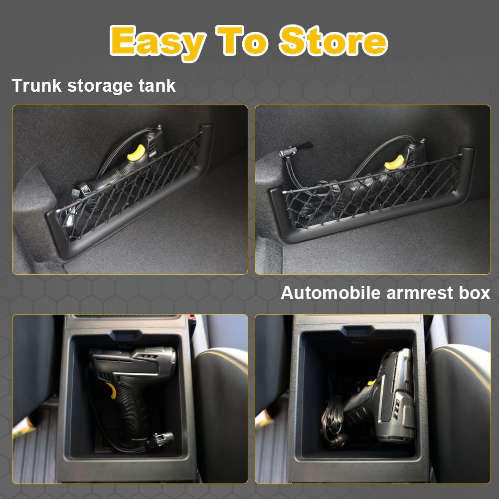 120W Car Air Pump Wireless/Wired Electric Inflatable Pump Portable Air Pump Tire Inflator Digital for Car Bicycle Balls