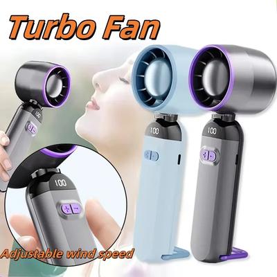 Portable Fan, Rechargeable Handheld Fans with Speed Adjustable, Summer Mini Portable Hand Fans for Travel, Vacation, Camping Etc