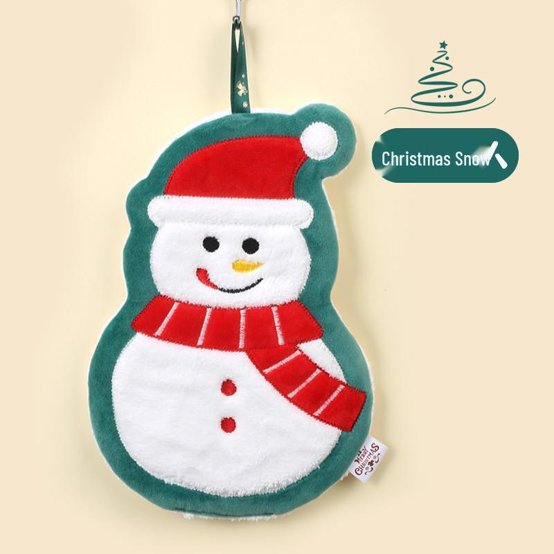 Christmas Festival Small Plush Doll Keychain with Hand Towel Headgear