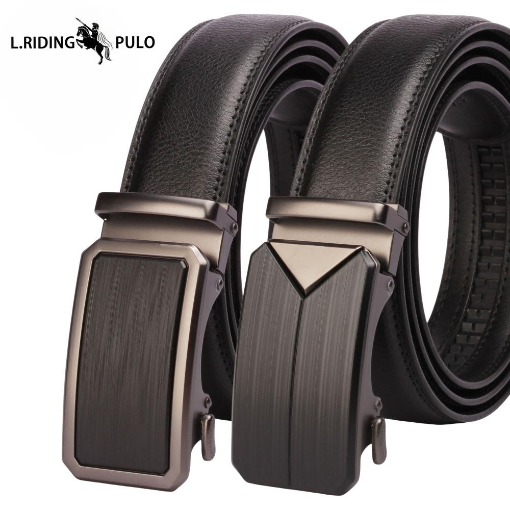 Fashion Business Men's Belt Belt Simple High-end All-match Automatic Buckle Belt Small Suit High-end Trouser Belt