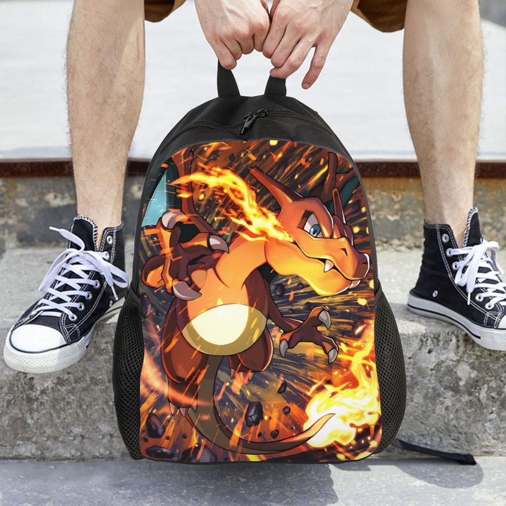Pokemon Backpacks Daypack Summer Vibes mochila School Retro Washable Rucksack