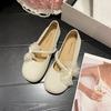 Mary Jane Shoes Girl 2025 Spring and Summer New Soft-soled Flat-bottomed Fairy Evening Breeze Gentle with Skirt Doudou Ladyshoes
