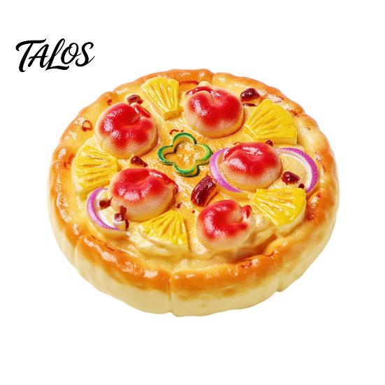 Synthetic Resin Decorations 2Pcs Mini Pizza Ornaments, Realistic Miniatures, Tiny Small Knick Knacks Food Ornaments for DIY Craft Project, Doll