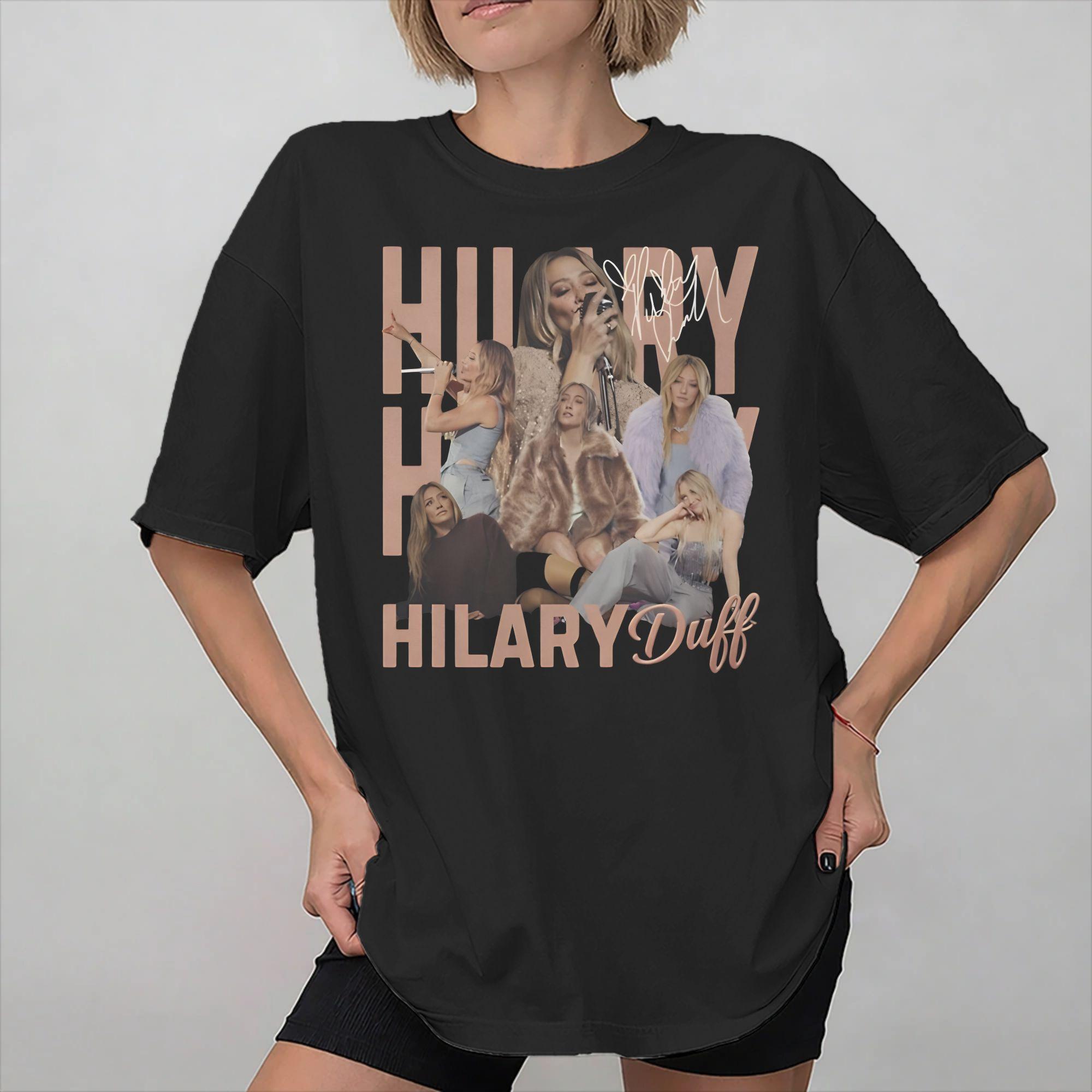 Hilary Duff The Lucky Me Tour 2026 Tee Shirt for Unisex Women Graphic Print T Shirts 100 Cotton Clothes S