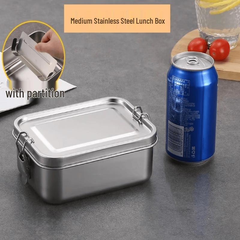 Ru Han 304 Stainless Steel Divided Bento Box