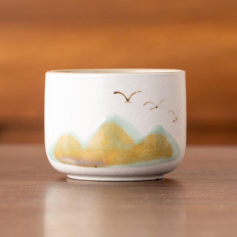 De'ou Xingguang Distant Mountain Ceramic Tea Tasting Cup