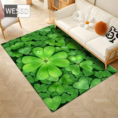 Green Leaves 3D Mat For Living Room Soft Carpet For Bedroom Washable Anti-slip Floor Rug Kitchen Bathroom Mat Doormat Nordic