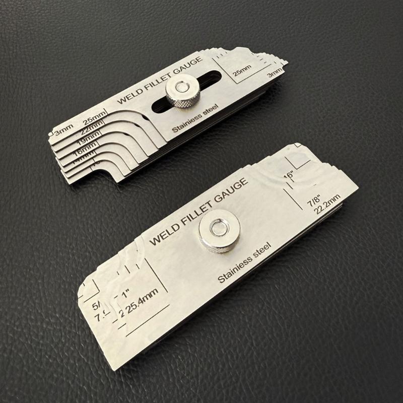 Professional Welding Calibration Tool Steel Construction Double Scale Cams Gauges for Accurate Metric Royal Readings