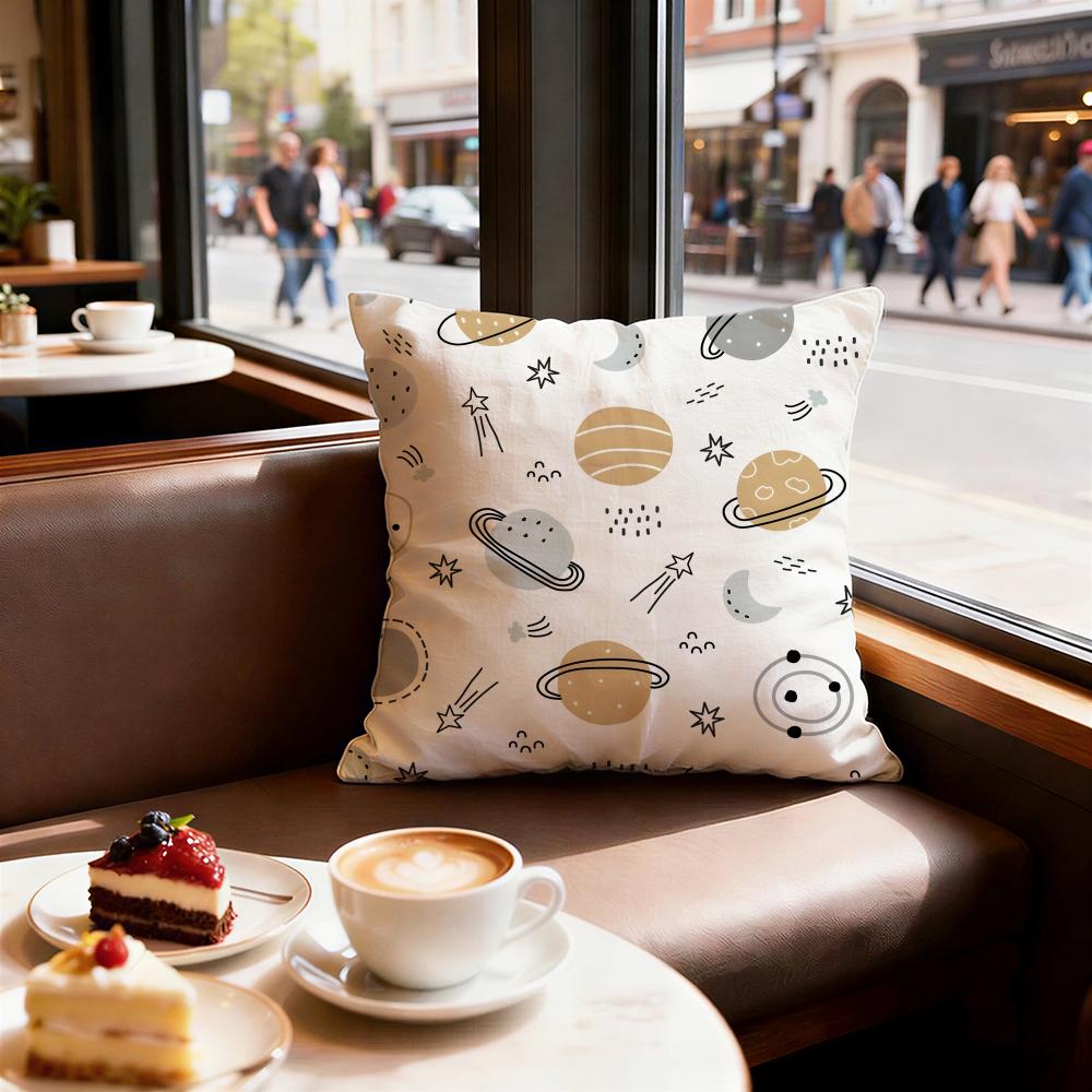 Cute Texture Cushion Cover Set of 4 Decorative Short Plush Pillow Covers for Sofa, Soft Cushion Case Cm