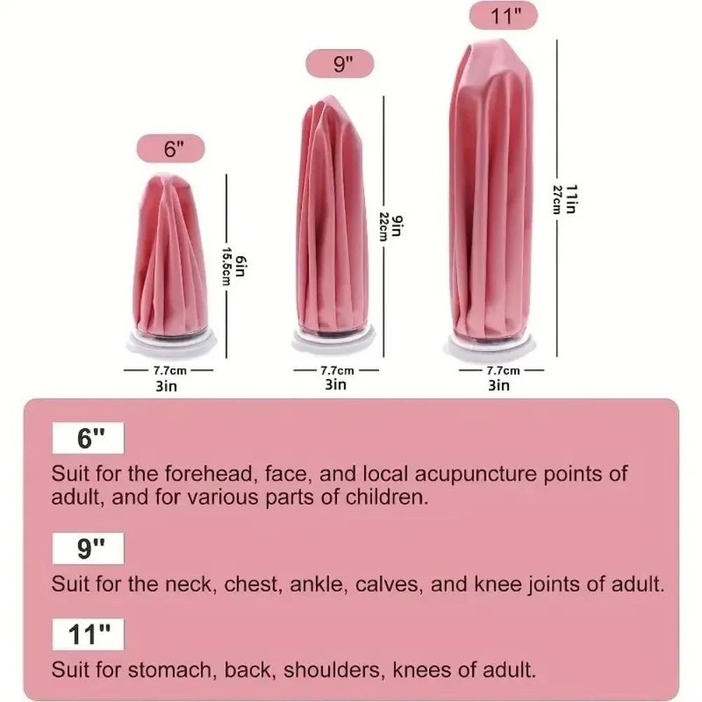 Cool Black Ice Pack Reusable Cooler Bag Breathable Material Hot & Cold Therapy Pain Relief for Knee Head Leg Injury Care Supply