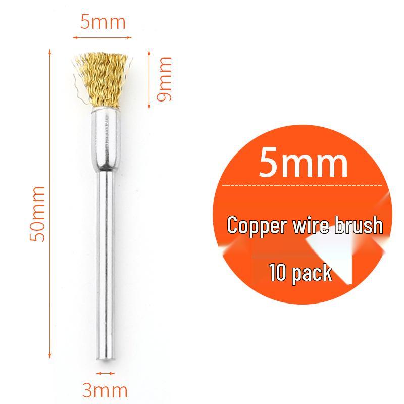 Steel Wire Brush Head for Electric Grinder – Copper Polishing & Walnut/Wood/Bodhi Cleaning Tool