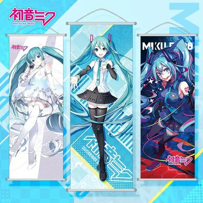 Anime Hatsune Miku Toge Scroll Canvas Wall Hanging Painting Home Decor Anime Poster Wall Art Room Decoration Christmas Gift