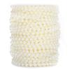 Faux Pearl Bead Garland String Round DIY Decoration Craft Clothing Accessories 6mm 25Meter RollBeige