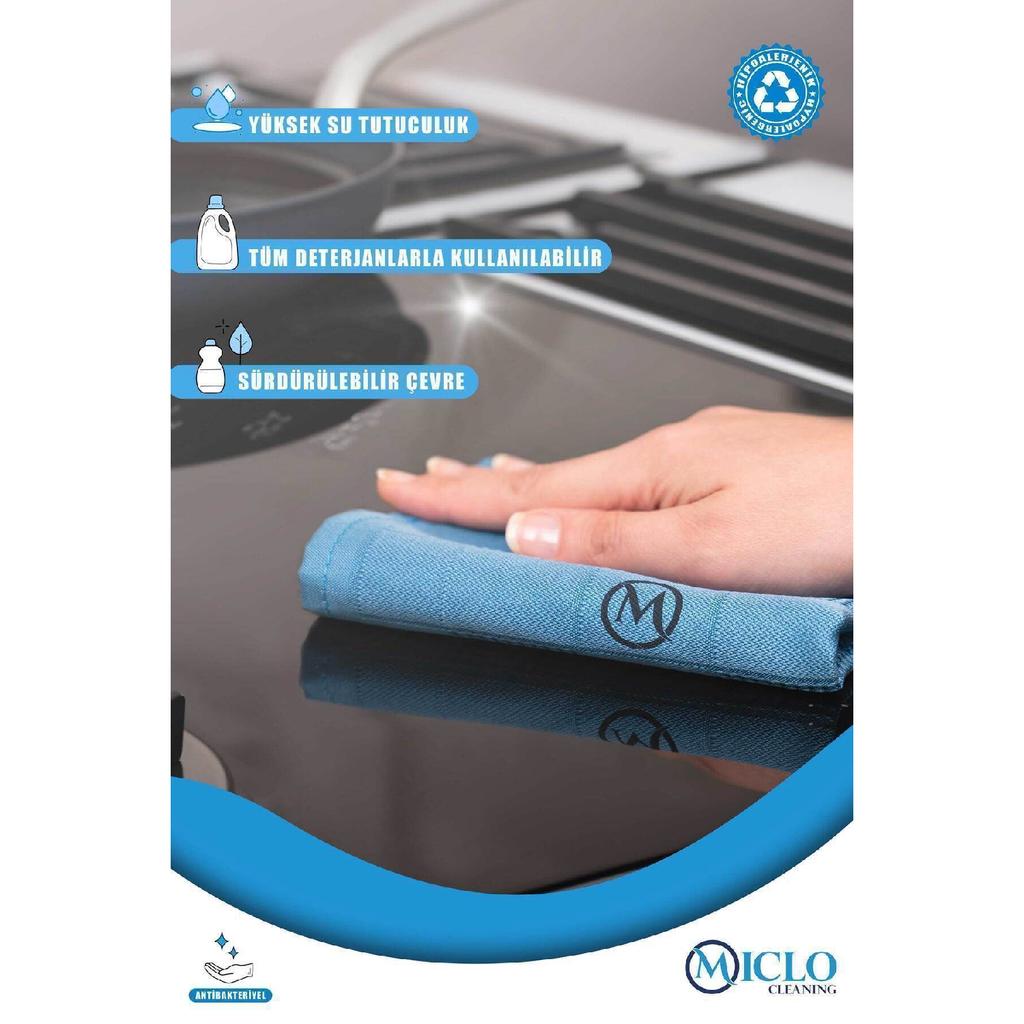 Microfiber Cleaning Cloth | Magic Cloth | Set Of 3 | 30x40cm | - Dark Colors