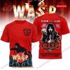 Camiseta Vintage WASP Rock Hip Hop 3D Printed Neutral T-shirt Spring Retro Street Short Sleeve Harajuku Casual American Top