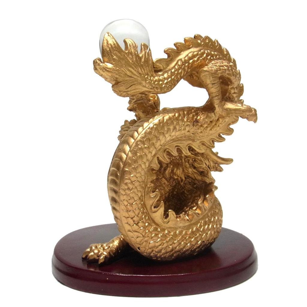 Ryusho Feng Shui Dragon Beaded Dragon Feng Shui Good Luck Figurine