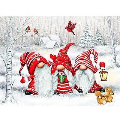 Pittura Diamante 5d Babbo Natale Foratura Completa Ricamo Diamante Cartone Animato Punto Croce Mosaico Diamante Regalo di Natale