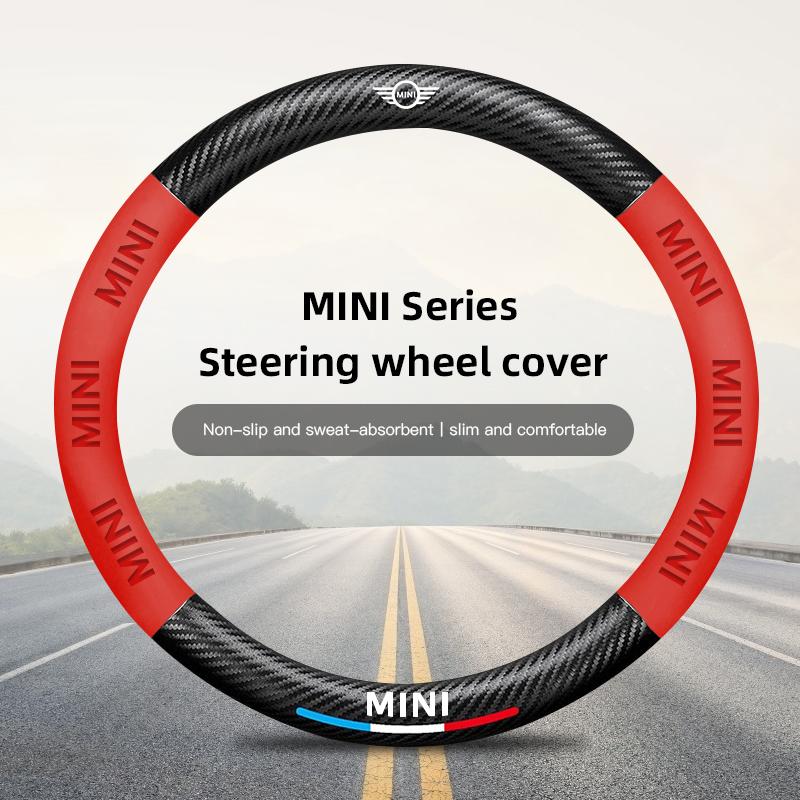 MINI Car Steering Wheel Cover Car Interior Accessories For MINI One Cooper JCW Countryman Clubman Cabrio Paceman Coupe Roadster