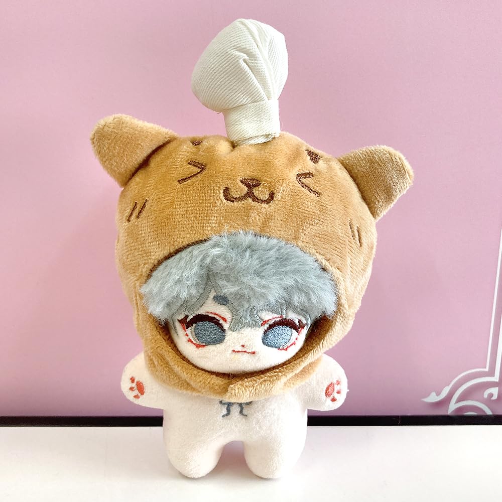 Bread-shaped Stuffed Animal Costume Cap for 10cm Cats, Plush Clothes, Costume Accessories, Otaku Activities, Dolls, Mascots, Kpopdoll Costumes [Used]