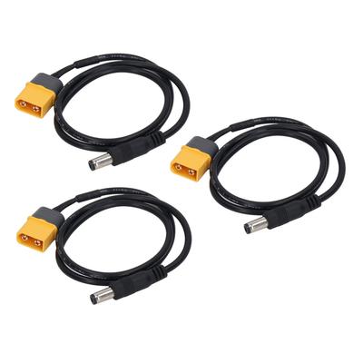 3Pcs XT60 To DC Cable Male To Male Battery Adapter Line Charging Cord for Drone Car