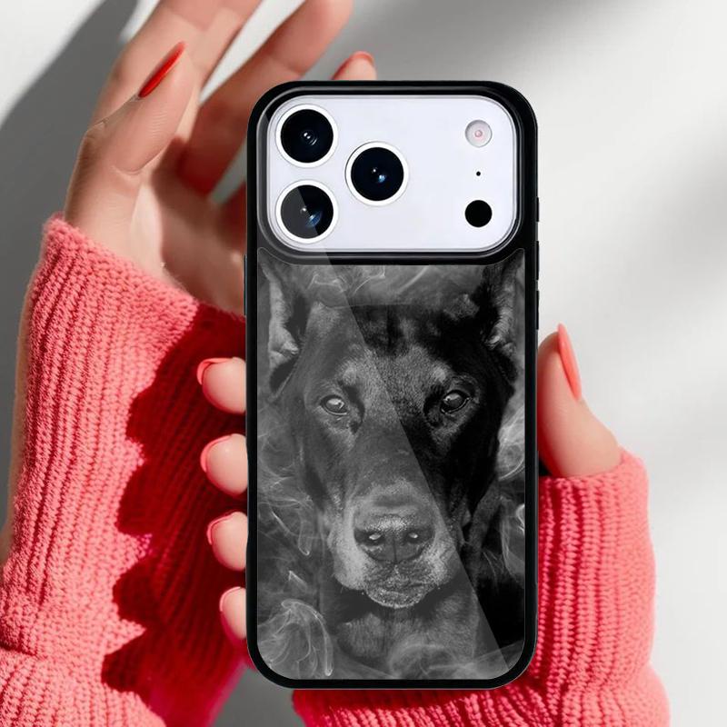 Doberman Dog Phone Case for iPhone 17 16 15 14 13 Pro Max Back Cover for 12 11 Pro Coque