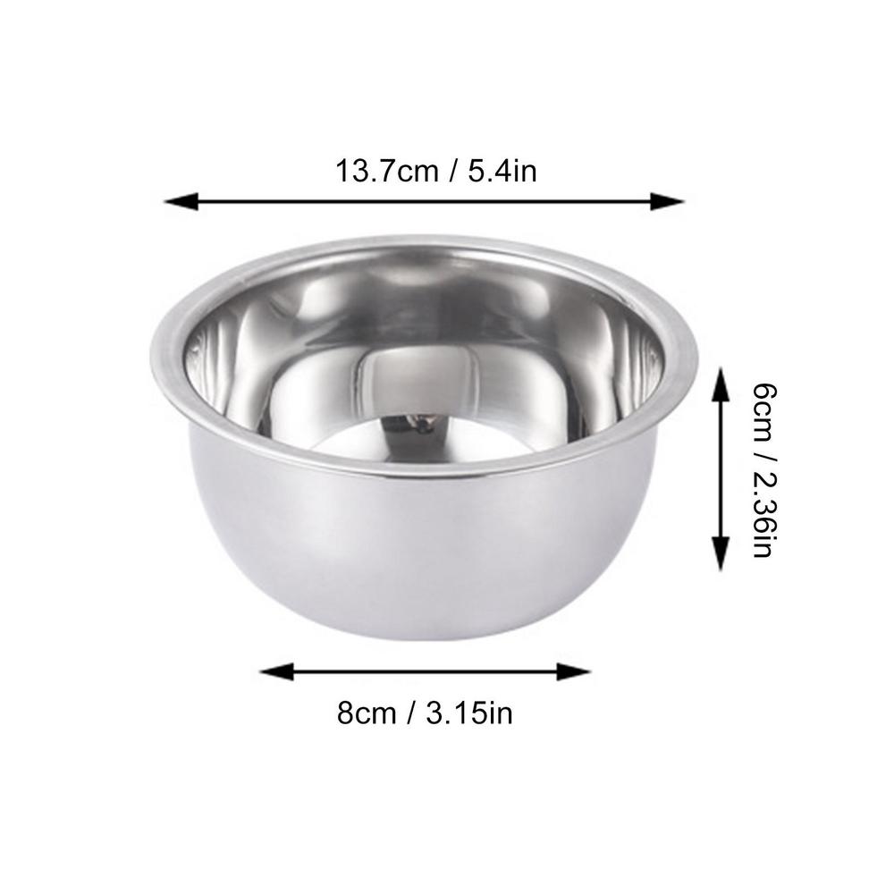 Schüssel-Set Edelstahl Schüssel-Set Küchenschüssel Salat-Küchenutensilien Verdickter Topf Runde Schüssel Haushalt Waschen