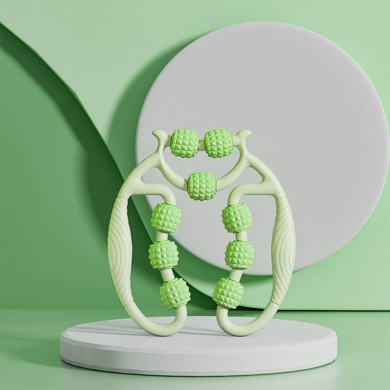 9-колесный кольцевой массажер для ног, антицеллюлитный массажер, ролик для похудения тела, массаж для тела, массажер для расслабления