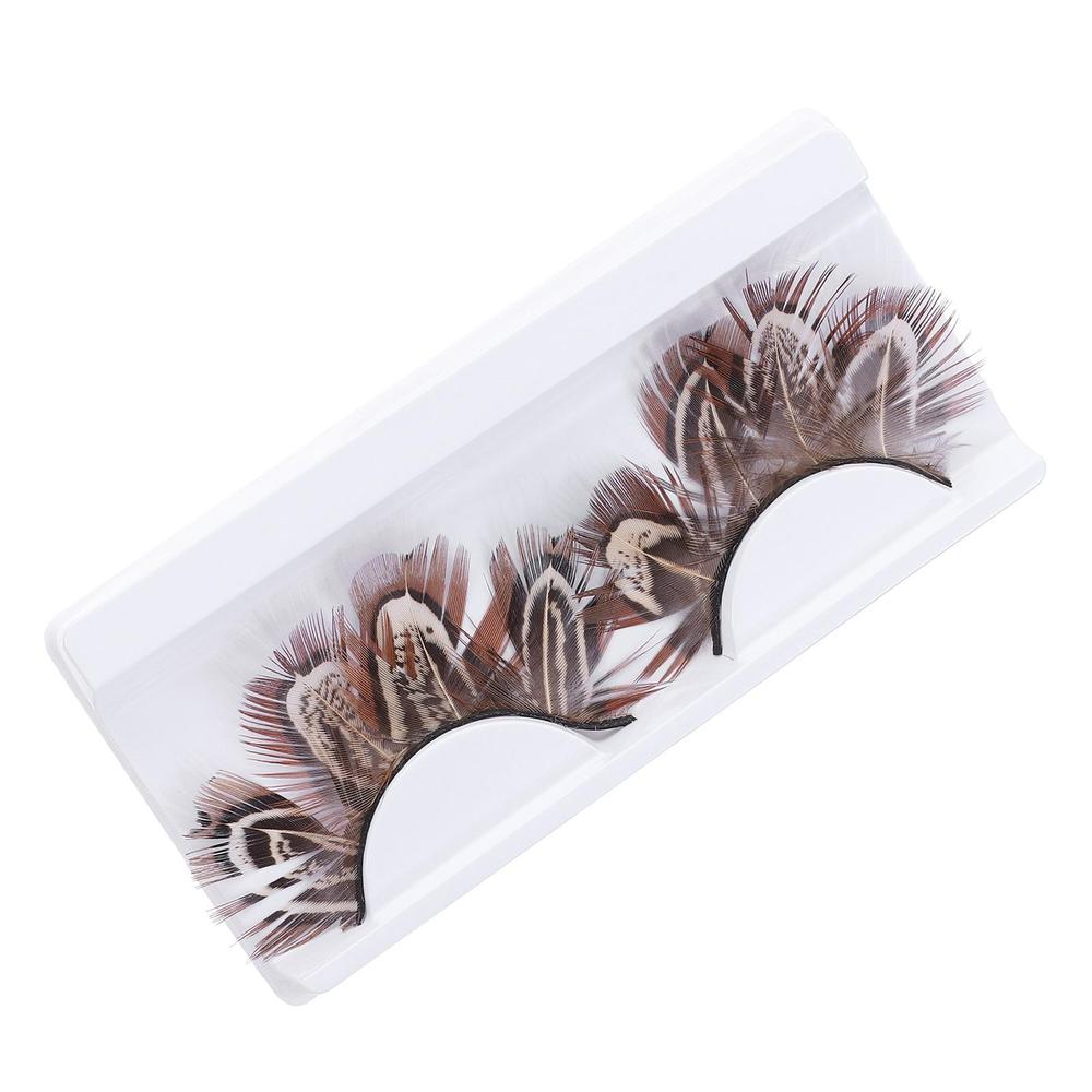 

Feather False Lashes Feather Eyelashes Extra Long Dramatic Party