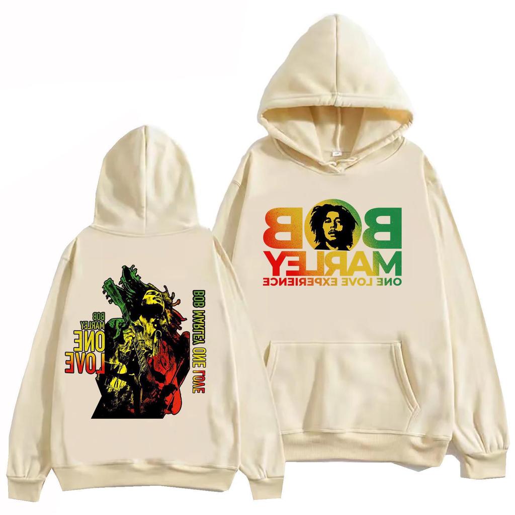 Bob Marley Hoodie Harajuku Hip Hop Pullover Tops Popular Music Sweatshirt Fans Gift Couple hoodie