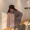 Felpa con cappuccio Kawaii orecchie da orso carino donna autunno inverno casual in pile allentato manica lunga pullover amici felpe con cappuccio moda coreana