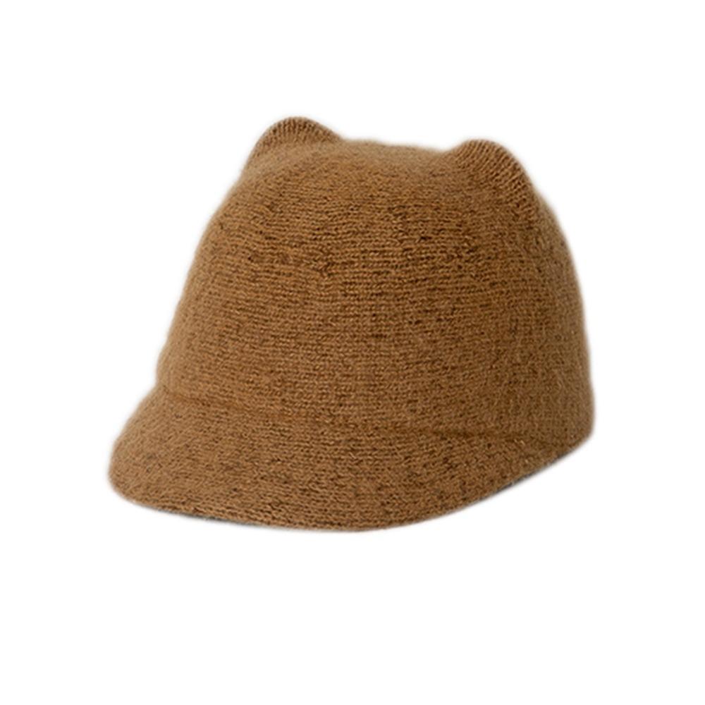 Wool Kids Wool Equestrian Hat Solid Color Kids Sunshade Visors Stylish Baby Knitted Hat  2-6 Year