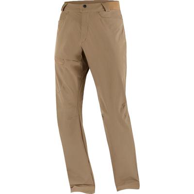 Pantalons décontractés Wayfarer Confortables Couleur unie Jambe droite Hommes bas Marron C22166