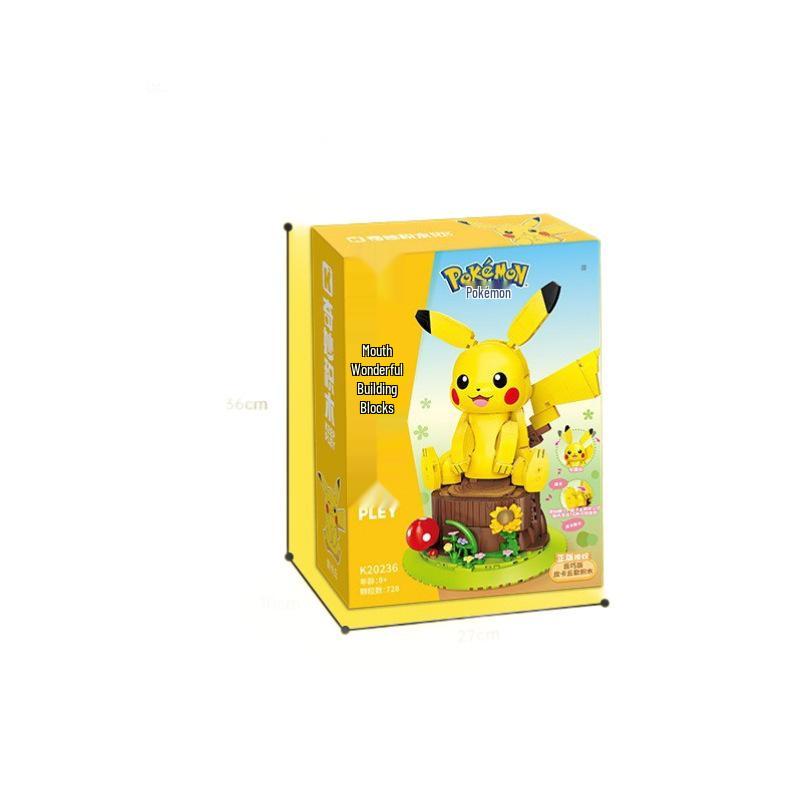 Wonderful Pikachu Building Blocks Toy - Educational Pokémon Assembly Model for Boys