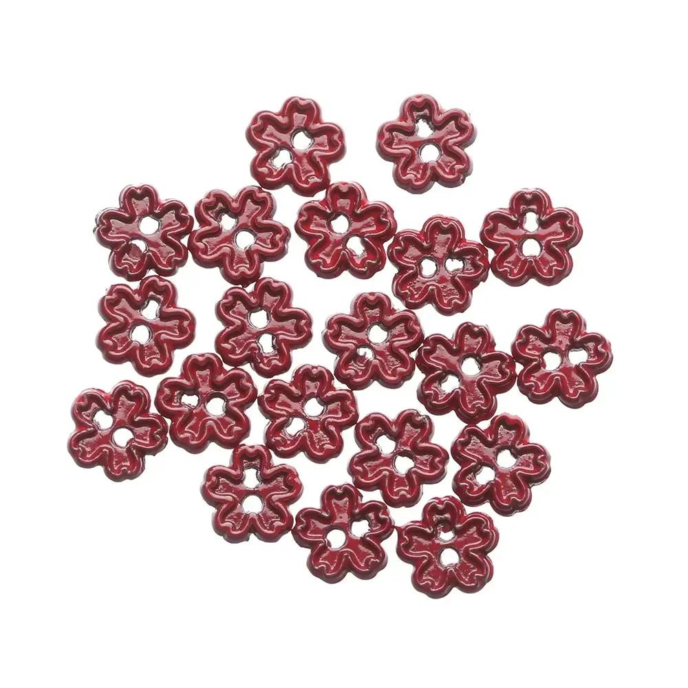 20Pcs 4mm Mini Buttons Flower Shape Metal Buckle Doll Clothes Buckles DIY Sewing Material Dolls Clothing Accessorie