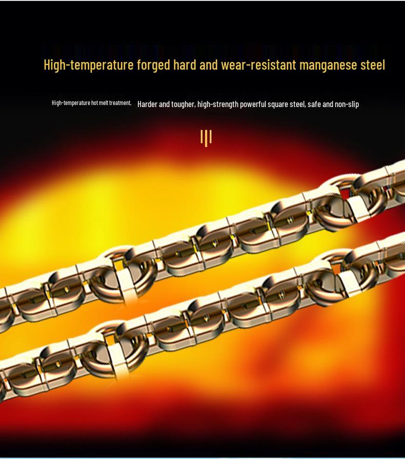 Universal Anti-Skid Car Tire Chains for Sedans & SUVs - Emergency Snow & Mud Manganese Steel Nine-Grid Design