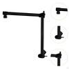 18'' Bath Shower Extension Arm, Head Extender, Upgrade Accessory Adjust Height/Angle Easy Assemble