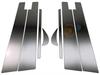 Finish Stainless Steel Black Plated Pillar Panels with Visor for Camry Ultra-Mirror AXVH70/H75 (8-Piece Set) [PIL-BLA-414]