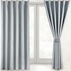 AZRA Level 1 Set of and Cold Solid Suitable for Bedrooms and Living Washable 100cm Wide X 90cm Curtains, Blackout, 2, Soundproof, Thermal, Protection,