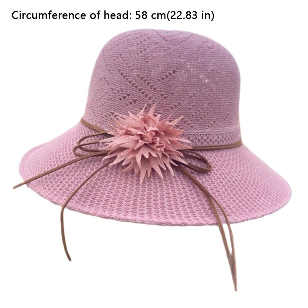 New Sunscreen Sun Caps Big Flower Casual Bucket Hat Sun Cap Outdoor