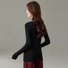 CARBAMMI Women's Slim-Fit Round Neck Knit Sweater