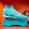 Falcon new high-top football shoes long nails football shoes TF broken nails special training shoes football men